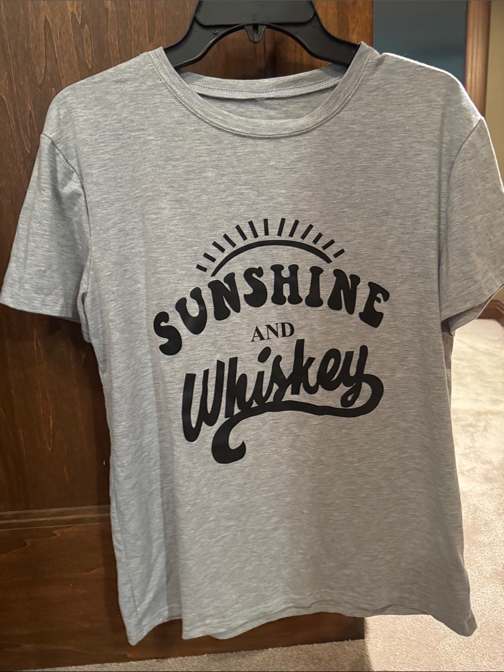 Sunshine and Whiskey Graphic Tee - Light Gray